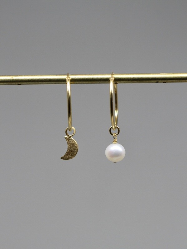 FULL & HALF MOON creoles