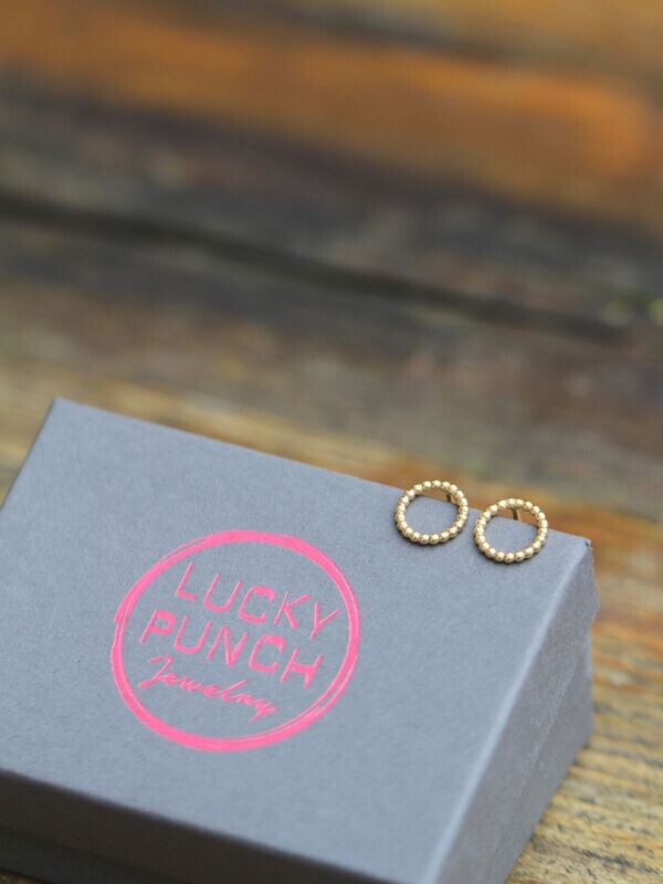 DOTTED LOOP TINY earrings