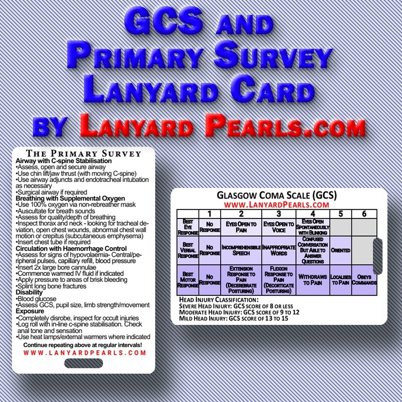 Glasgow Coma Scale (GCS) and Primary Survey