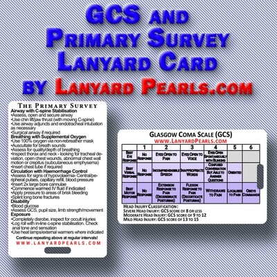 Glasgow Coma Scale (GCS) and Primary Survey