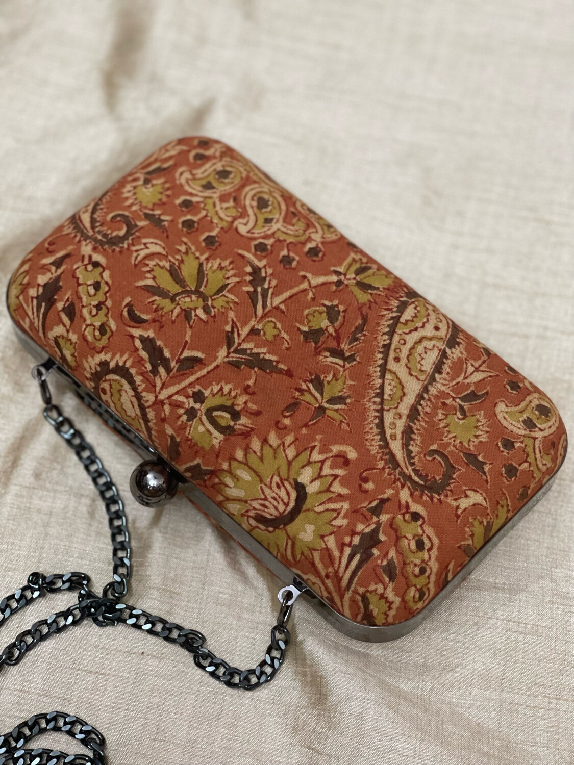 Orange Paisley