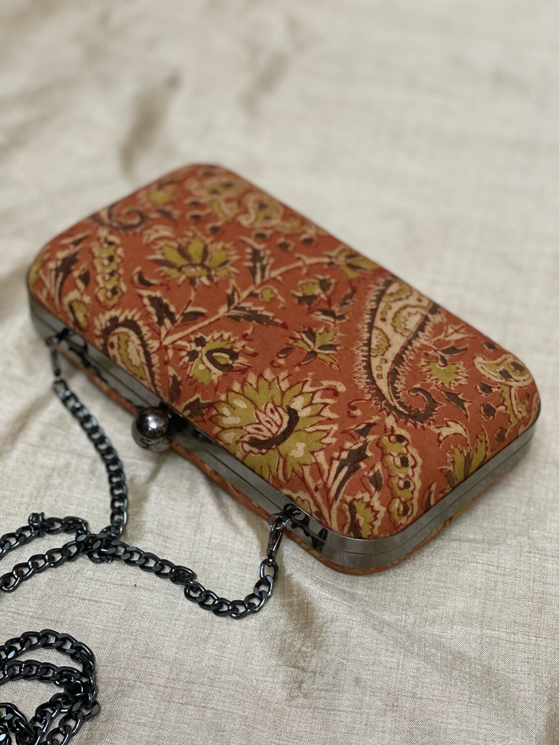 Orange Paisley