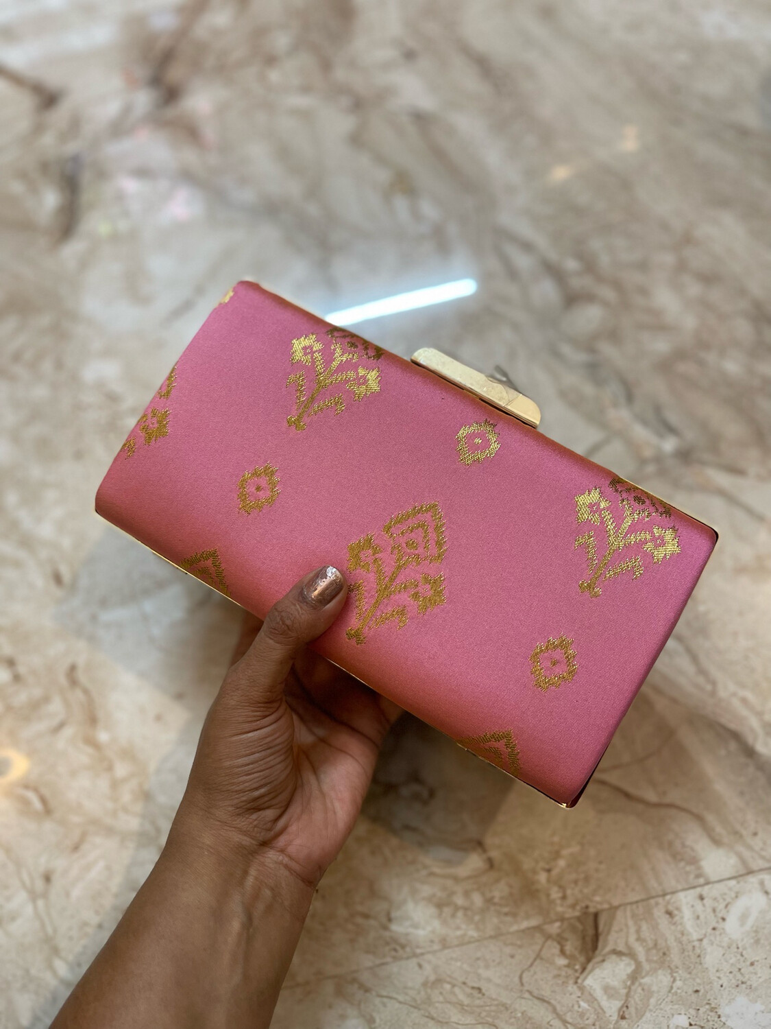 Rose Milk Paithani