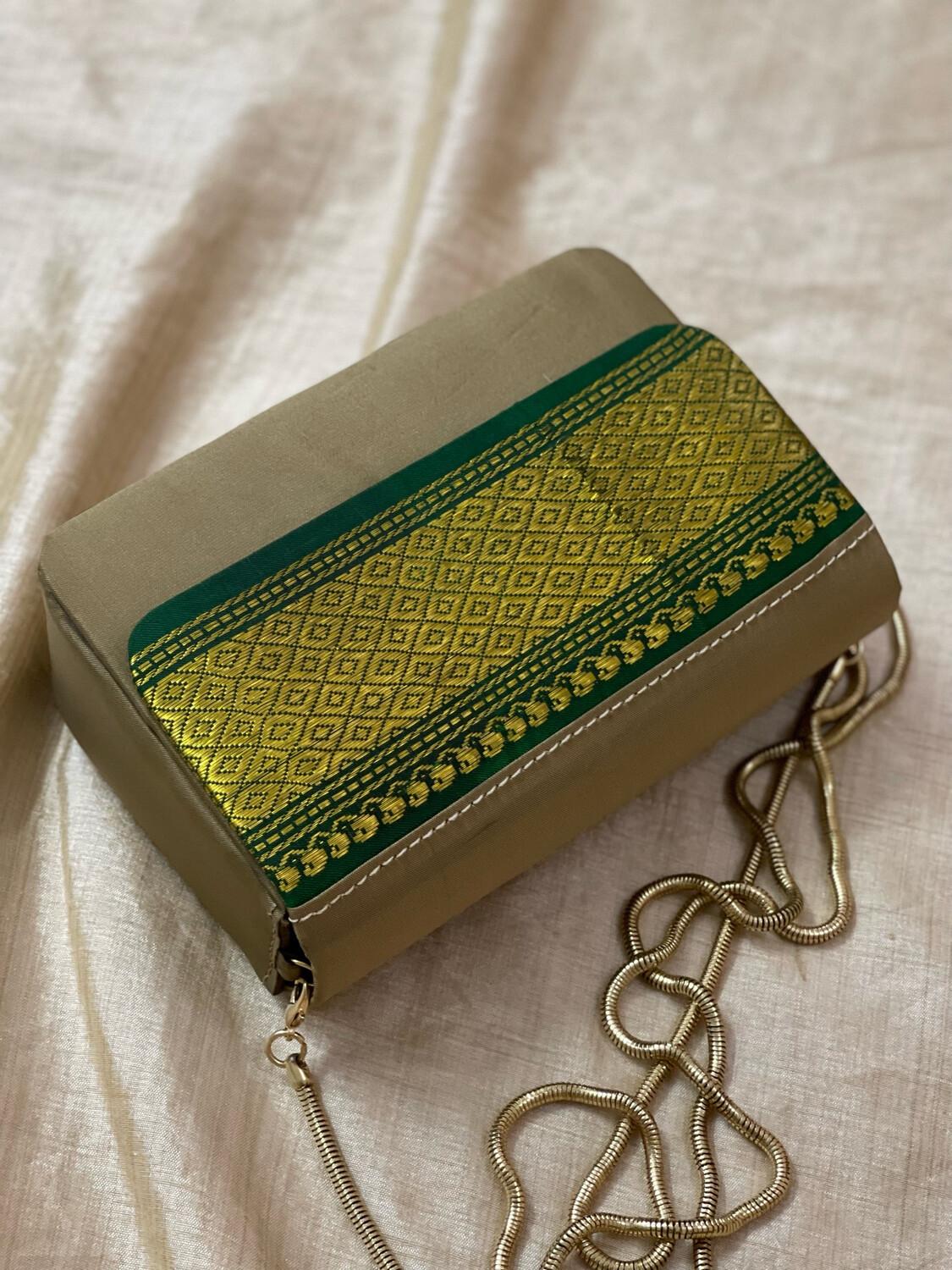 Muted Gold With Green