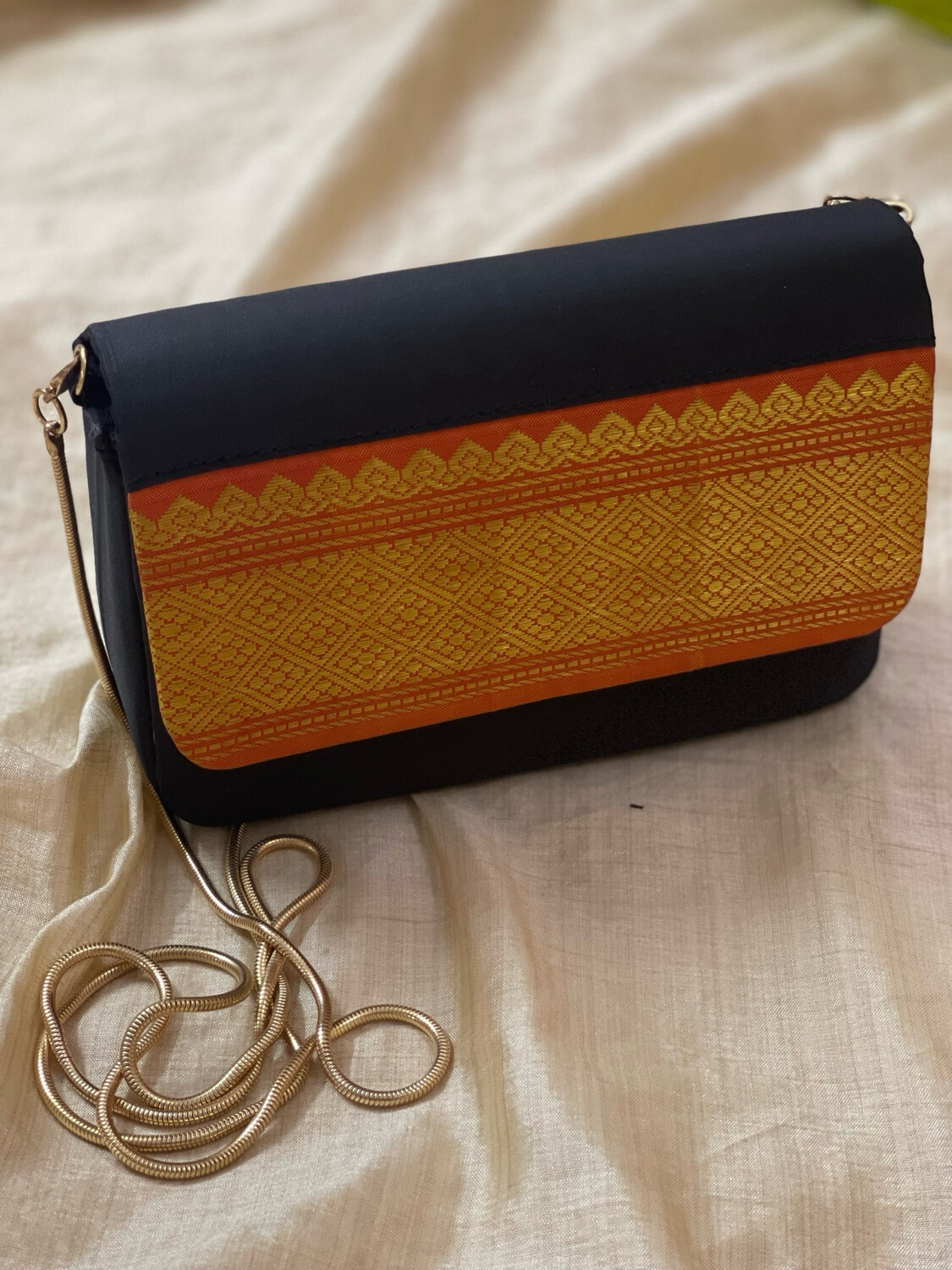 Black With Orange