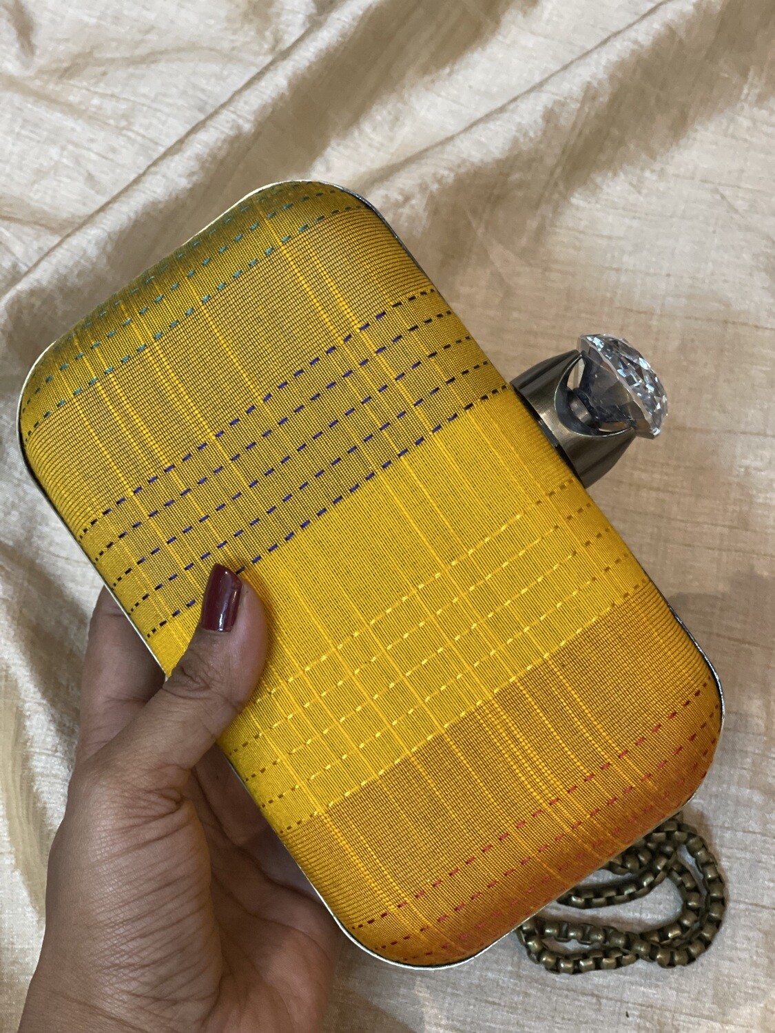 Velir Manjal Silk Kantha Orange