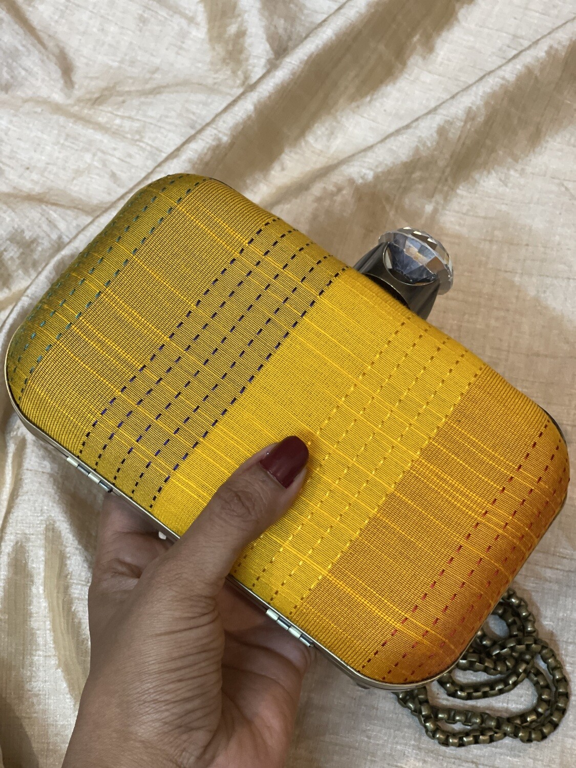 Velir Manjal Silk Kantha Orange