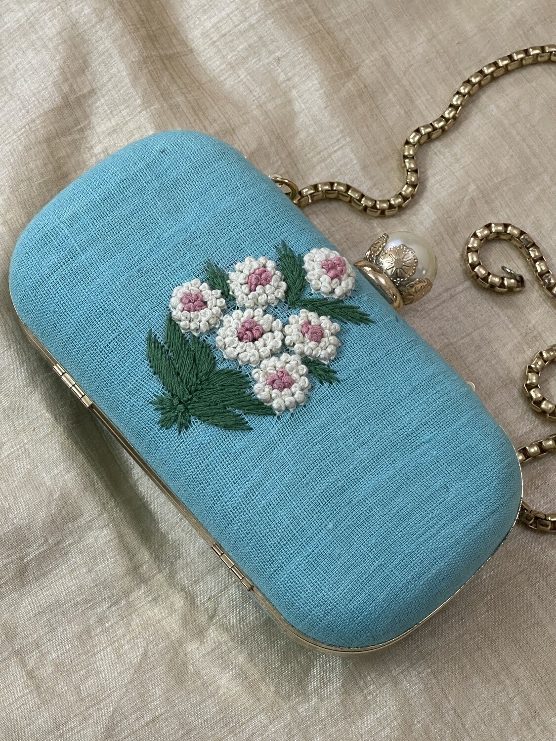 Sky Blue with Dandelions