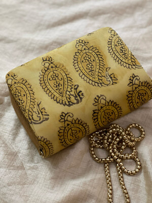 Golden Yellow Paisely