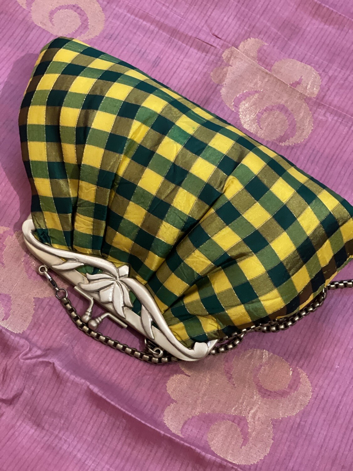 Pulliyam Kottai Kattam Yellow &amp; Green Checks