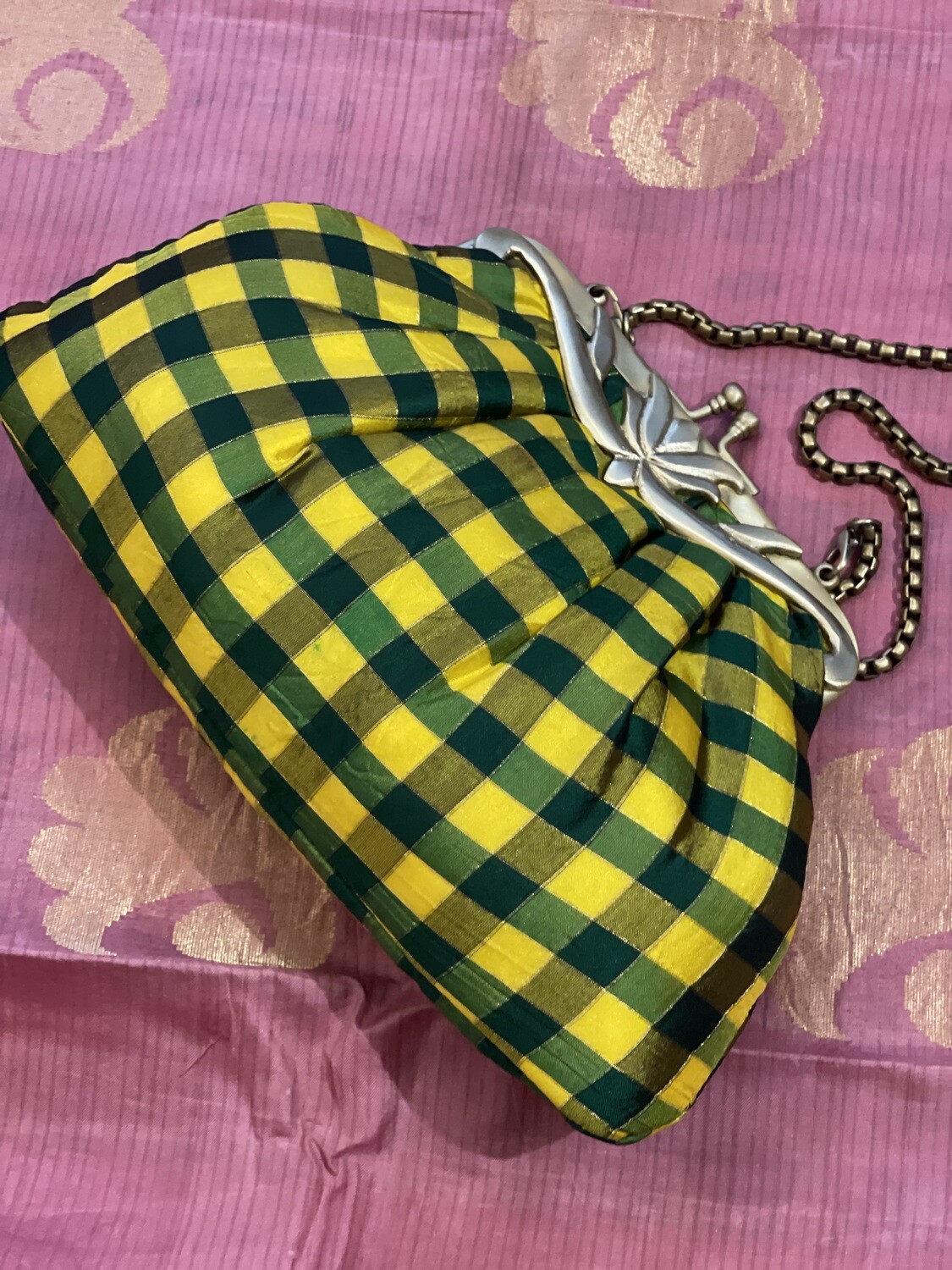 Pulliyam Kottai Kattam Yellow &amp; Green Checks