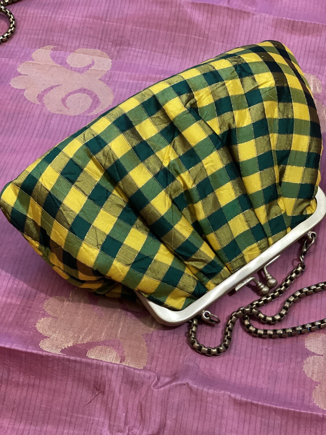 Pulliyam Kottai Kattam Yellow &amp; Green Checks