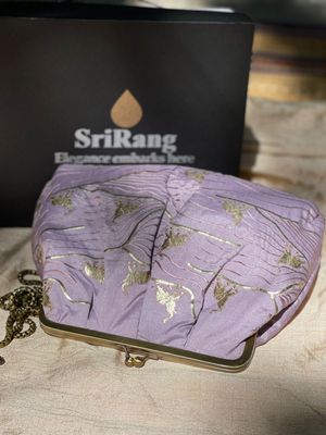 Purple Elephant Money Purse Silk