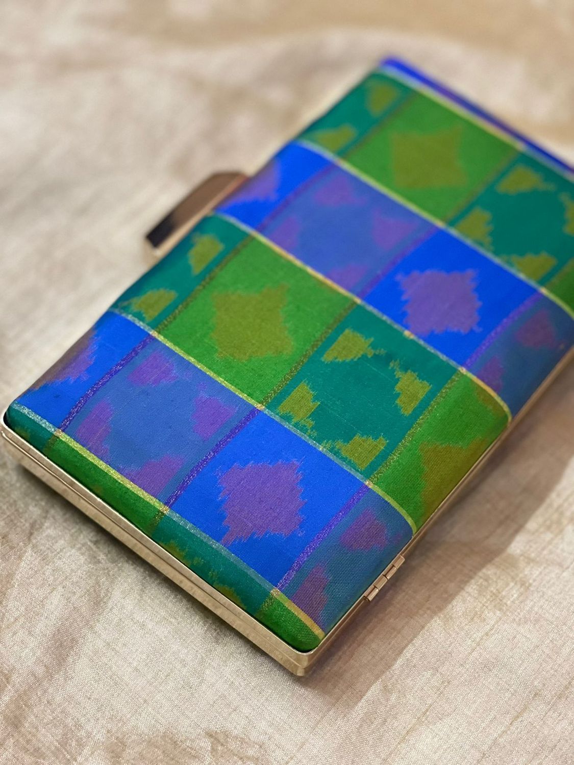 Blue And Green Clutch
