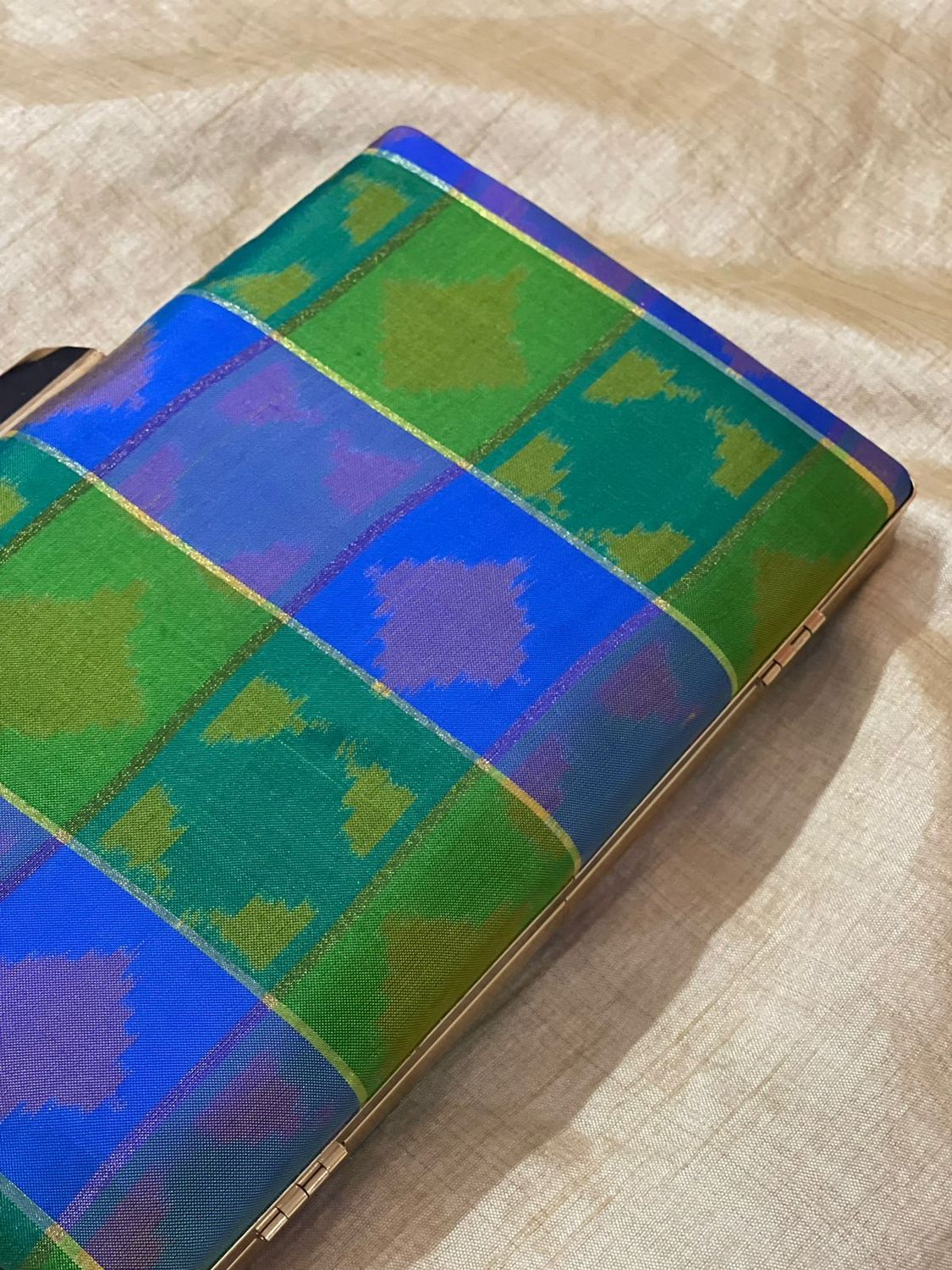 Blue And Green Clutch