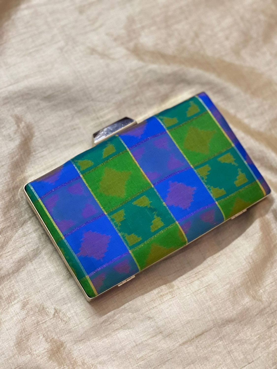 Blue And Green Clutch