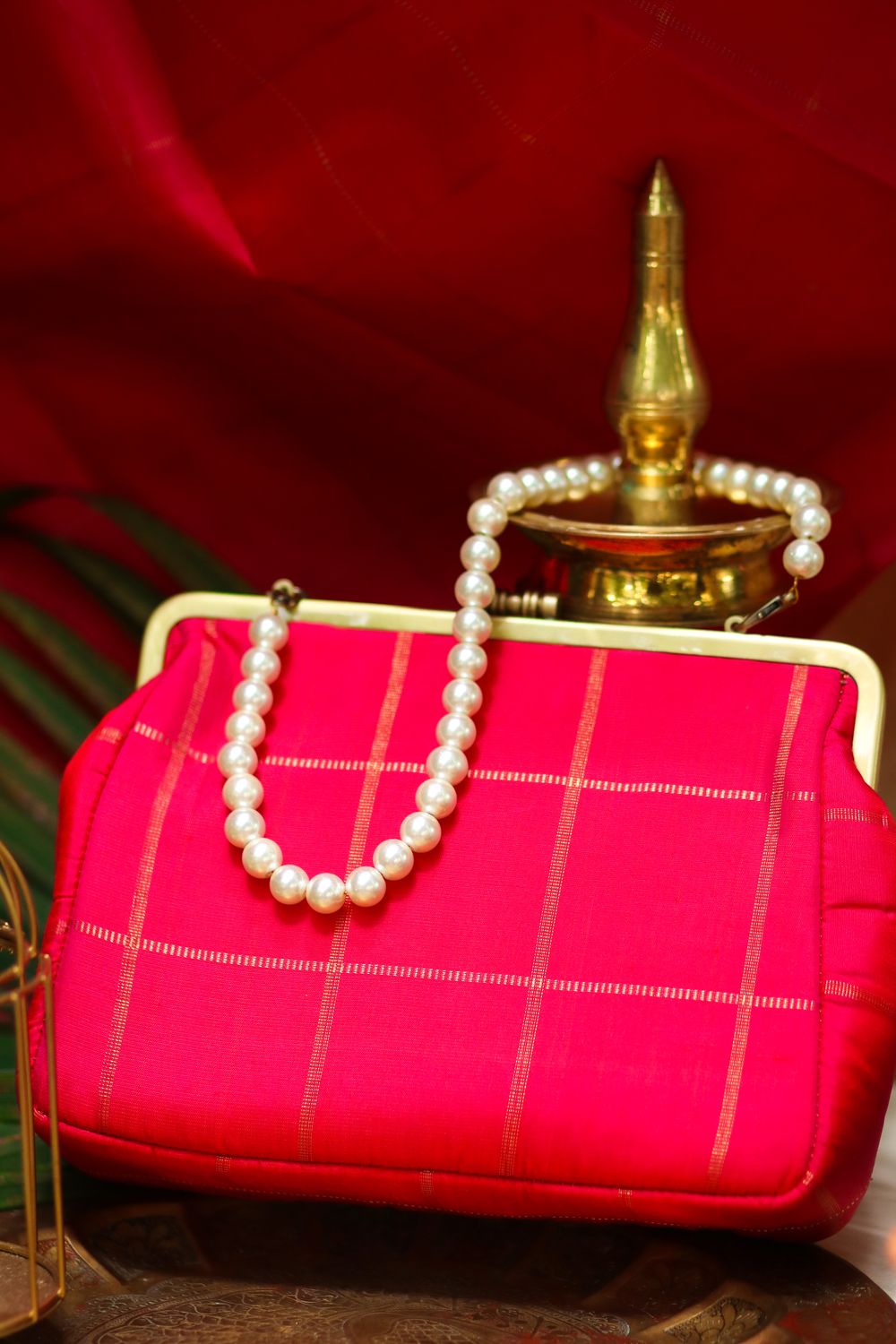 Mittai Pink Checks Big Damru