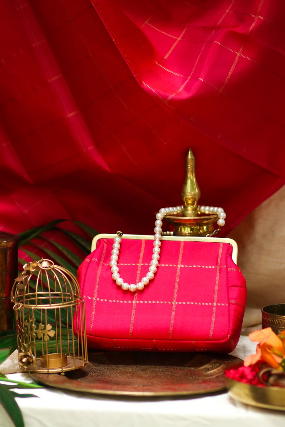 Mittai Pink Checks Big Damru
