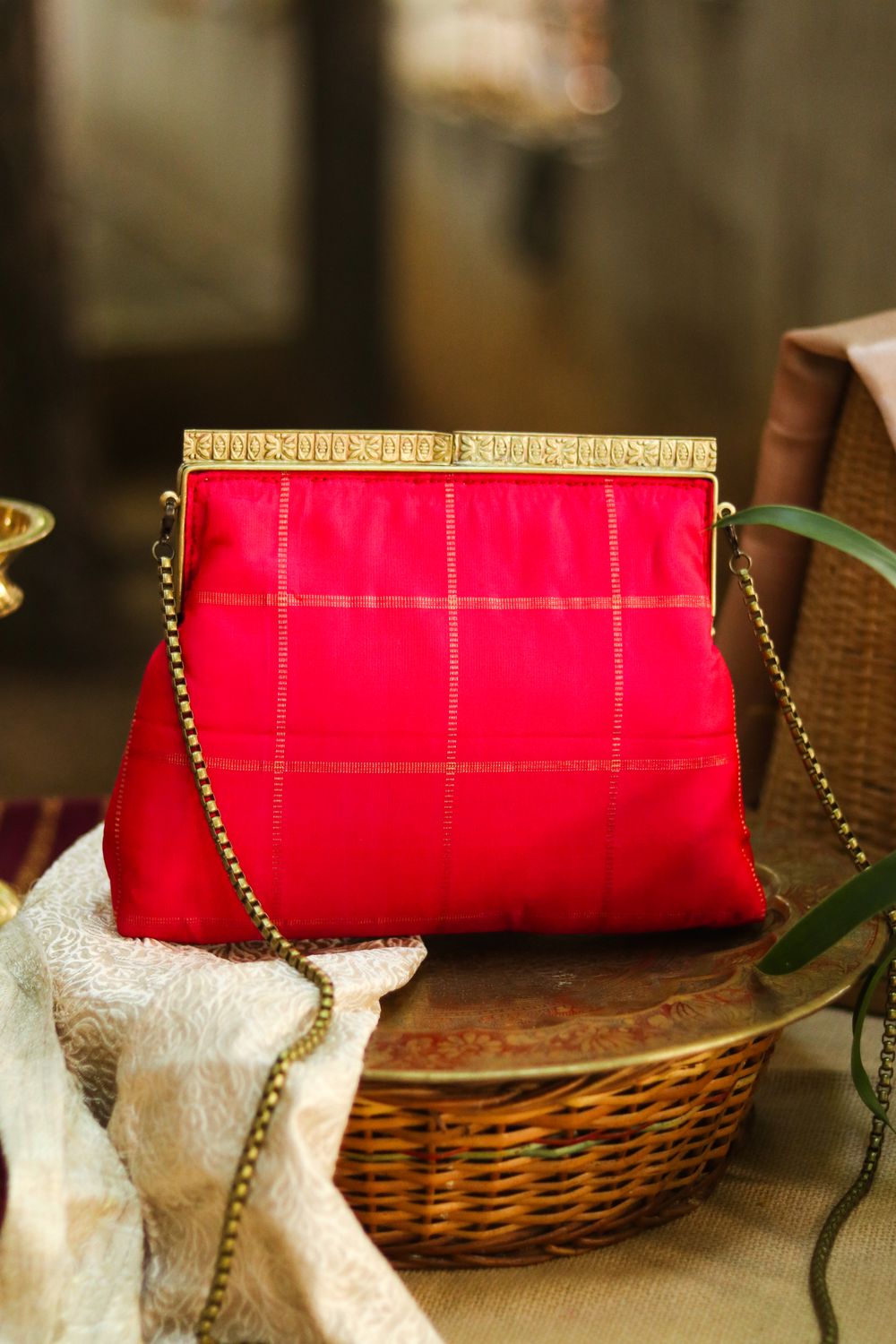 Mittai Pink Checks Anarkali