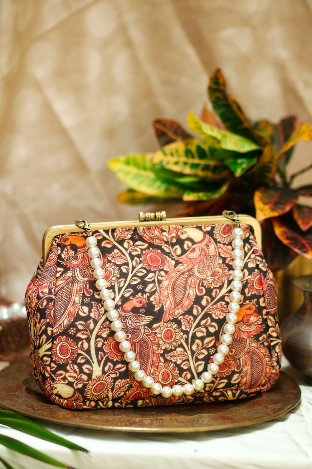 Black Mayil Kalamkari Big Damru