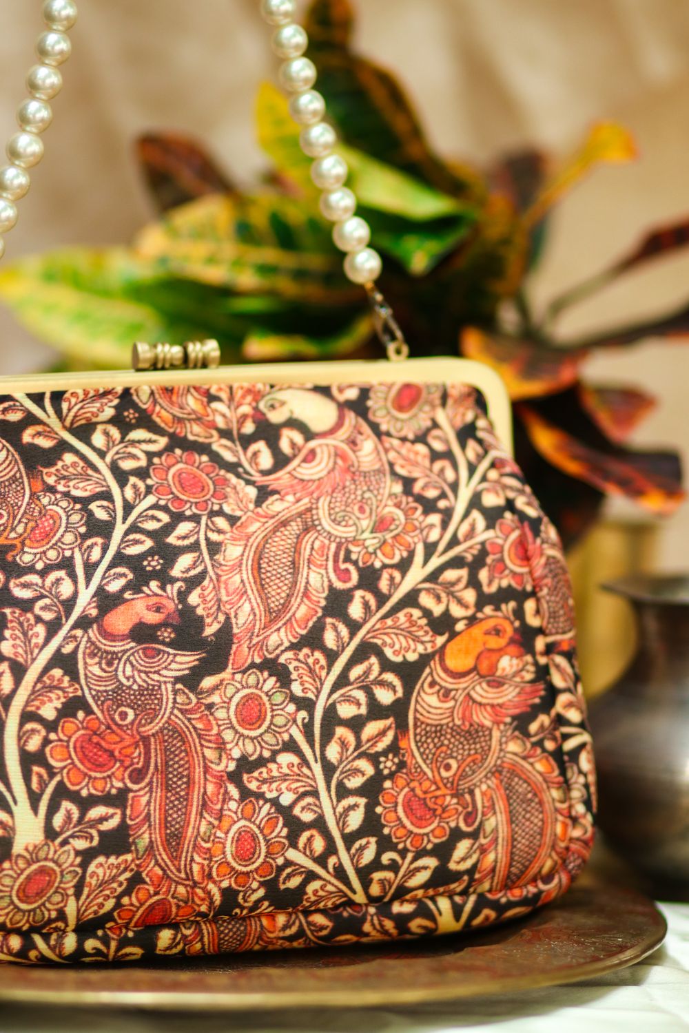 Black Mayil Kalamkari Big Damru