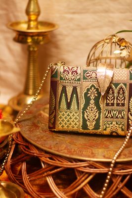 Green With Maroon Urvashi