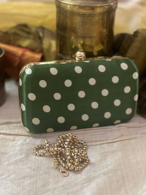 Algae Green Polka Gajji