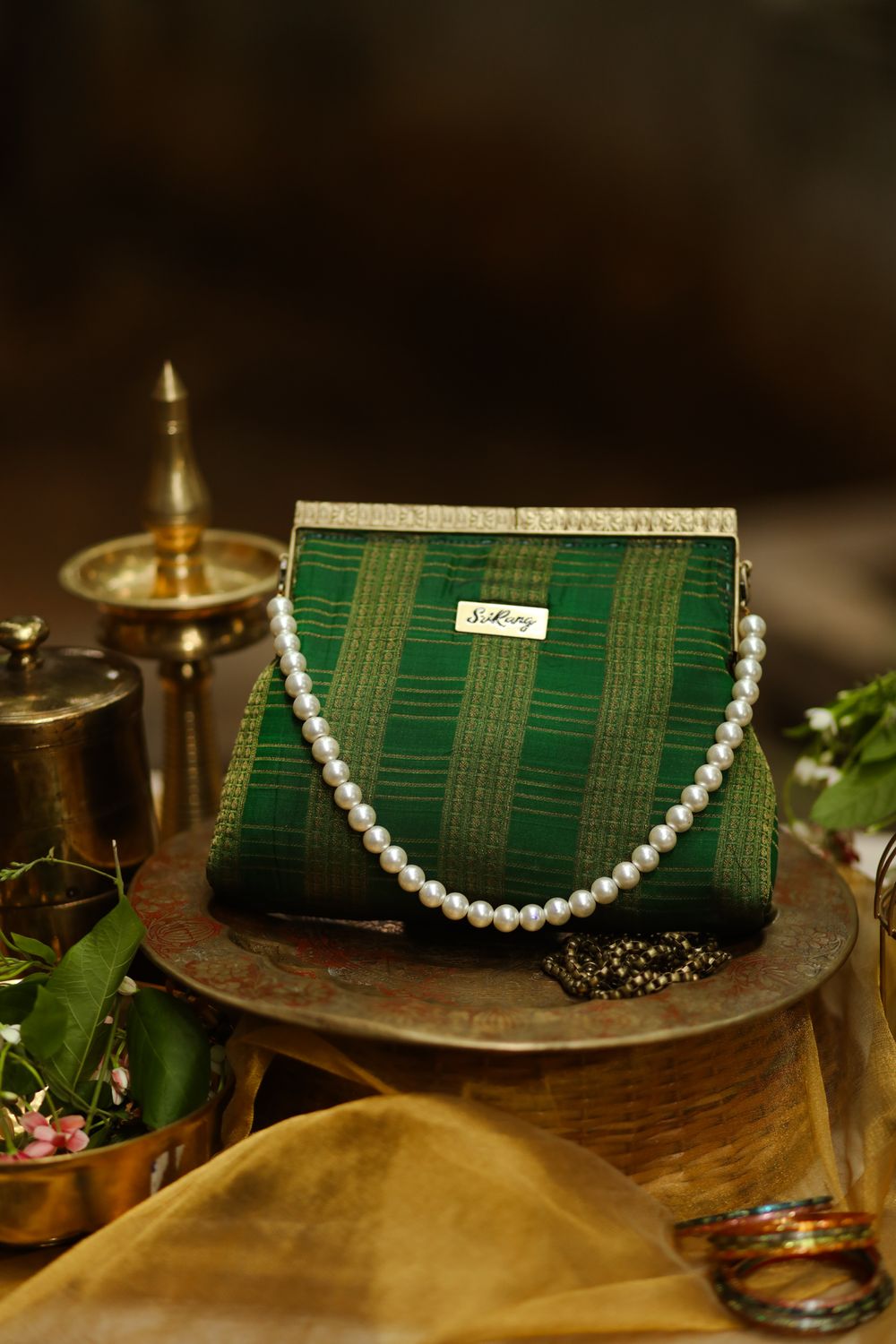 Leaf Green Kodu And Rudhraksham
