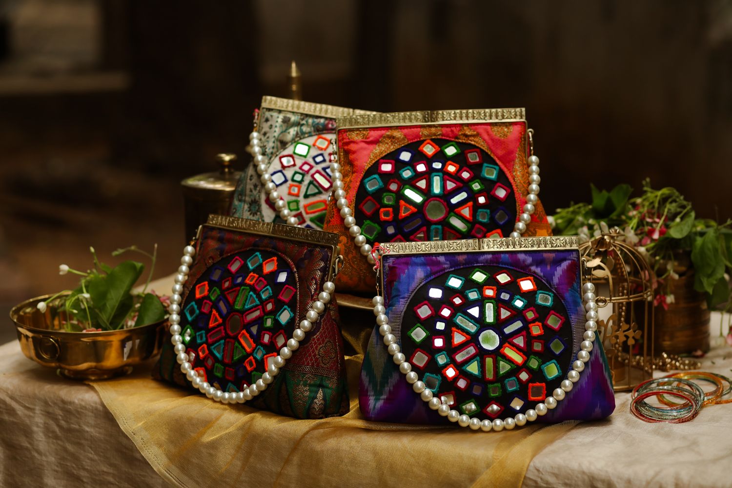 Rajasthani Mirror Work Multi color