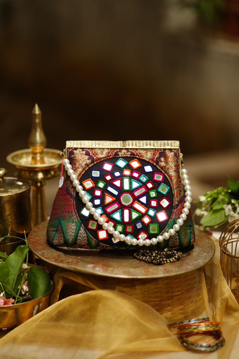 Rajasthani Mirror Work Multi color
