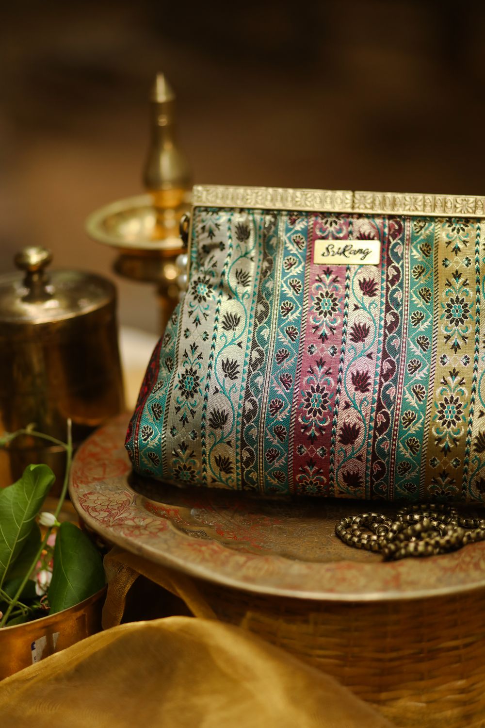Rajasthani Mirror Work With Brocade