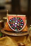 Rajasthani Mirror Work Yellow with pink