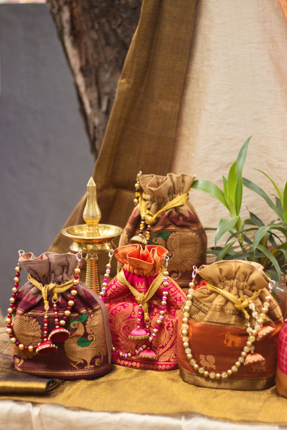 Milk Chocolate With Green Kanchi Paithani Inspired