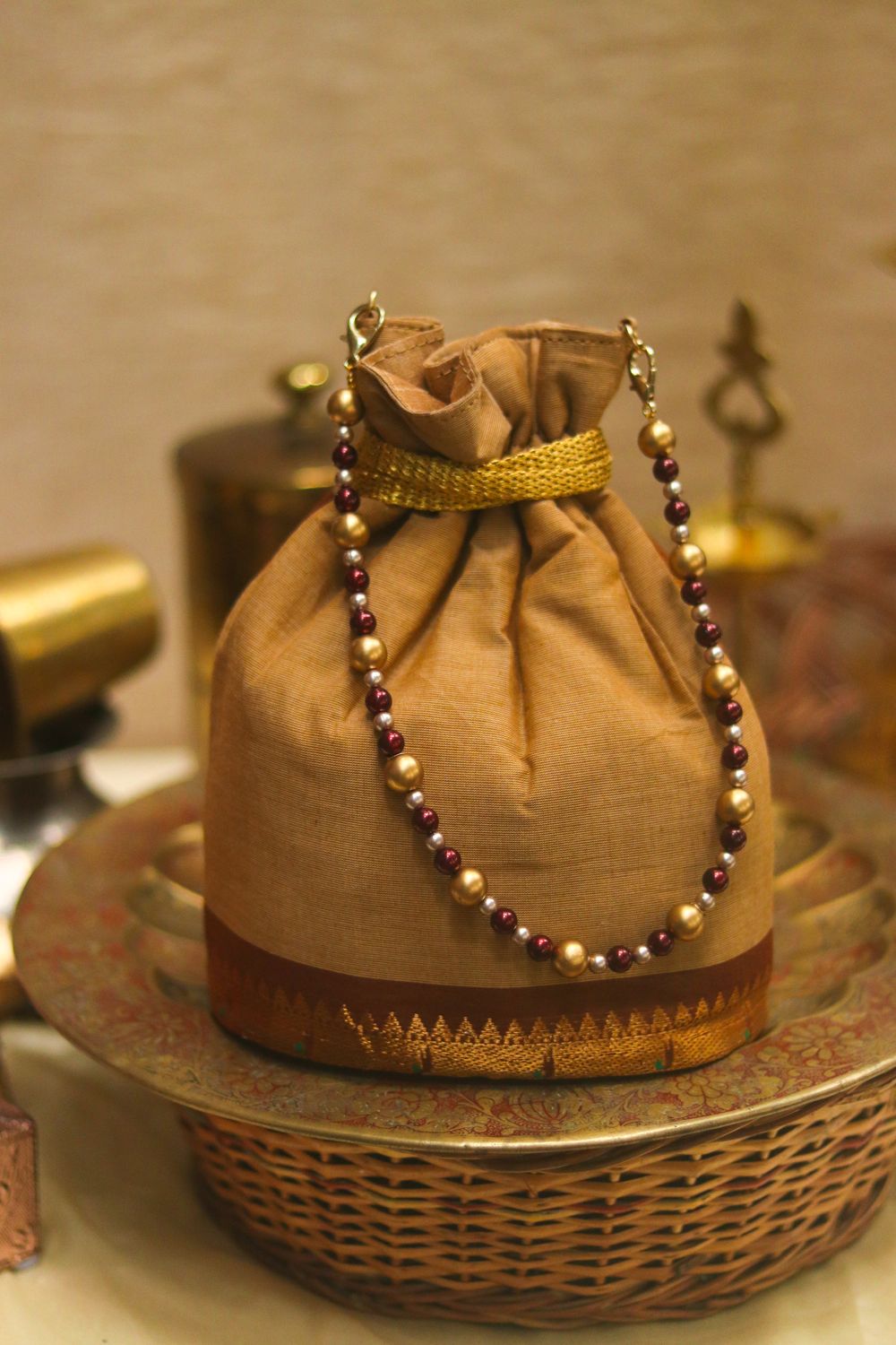 Milk Chocolate With Green Kanchi Paithani Inspired