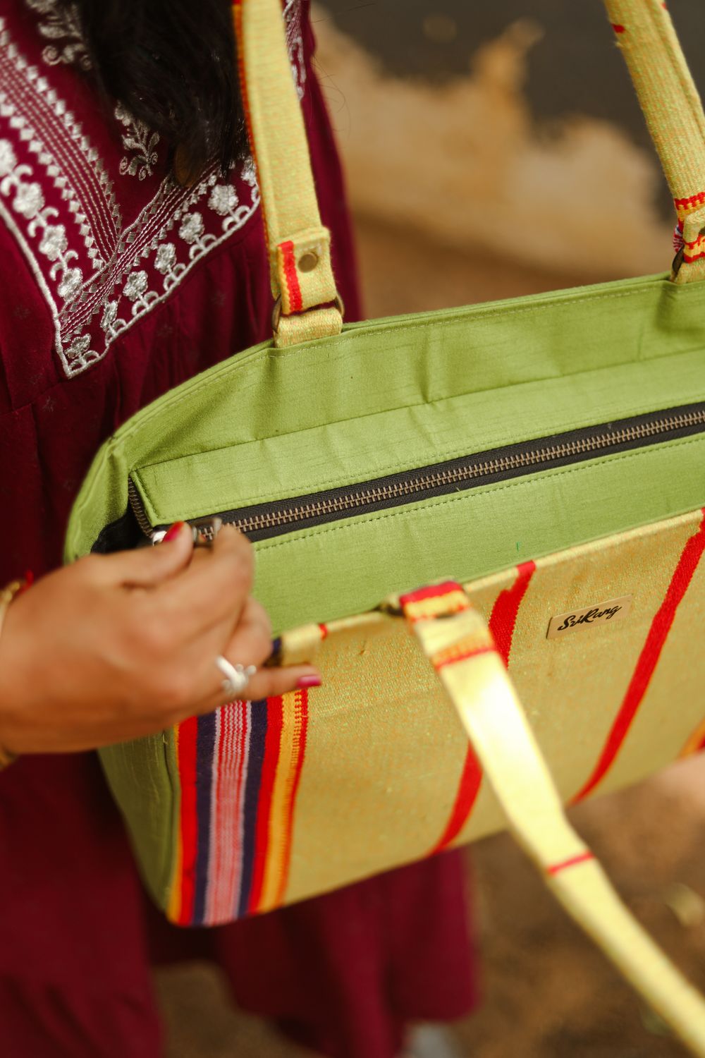 Lime Green Jamax Tote