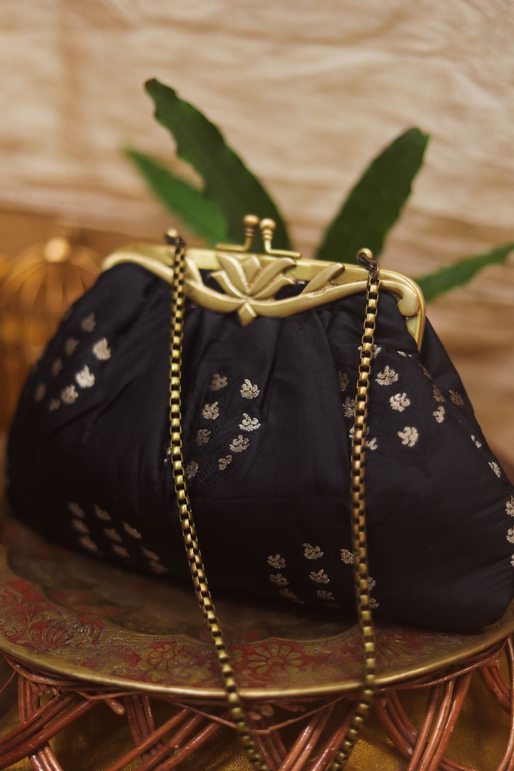 Black Banarasi Kashi Kamalam