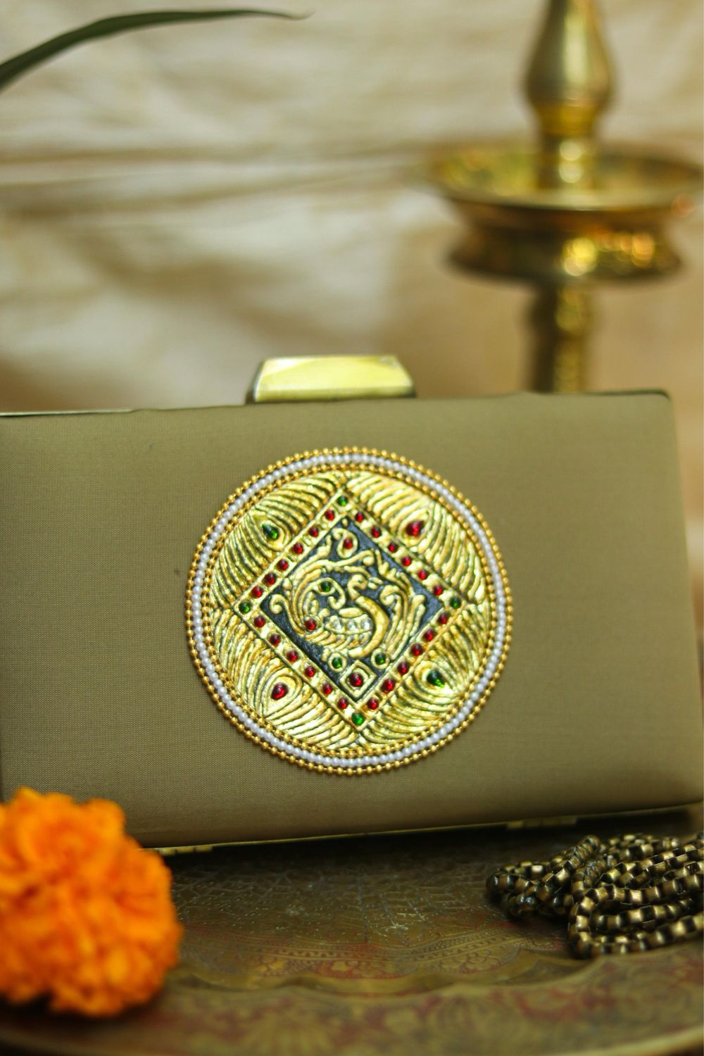 Muted Gold Tissue Single Mayil