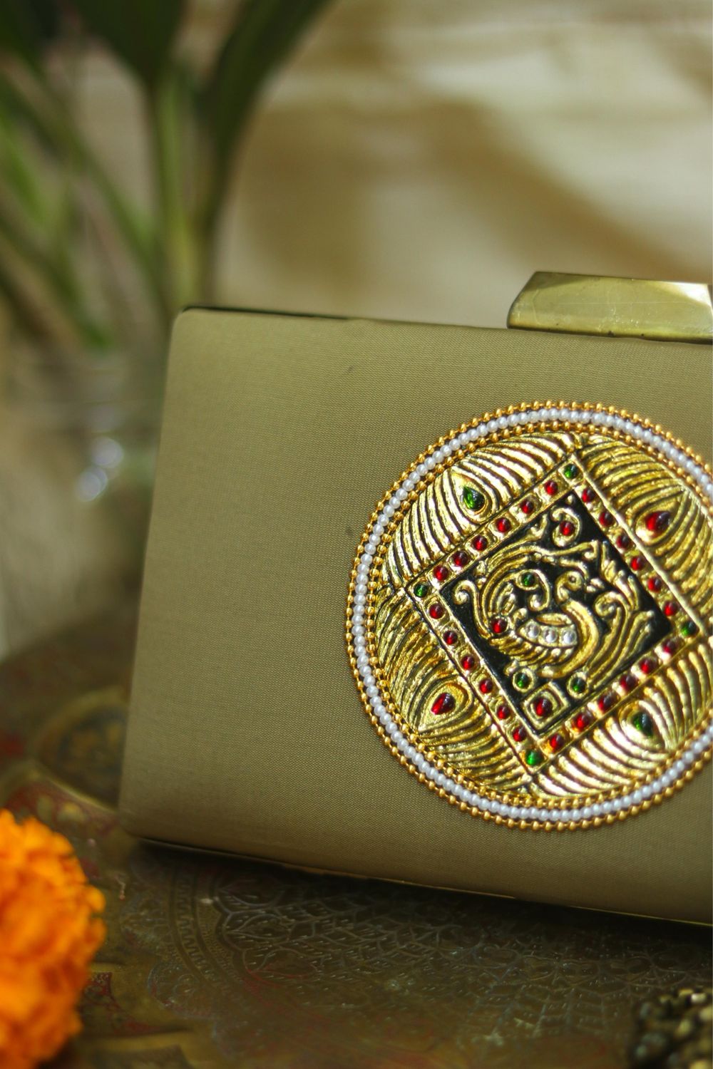 Muted Gold Tissue Single Mayil