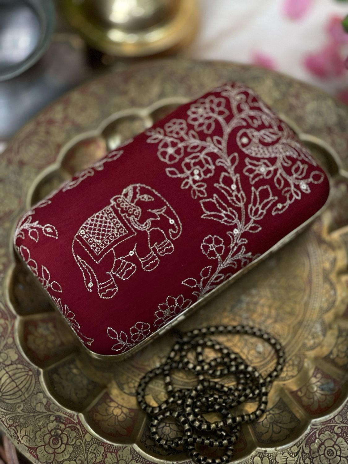 Maroon Elephant Varnam