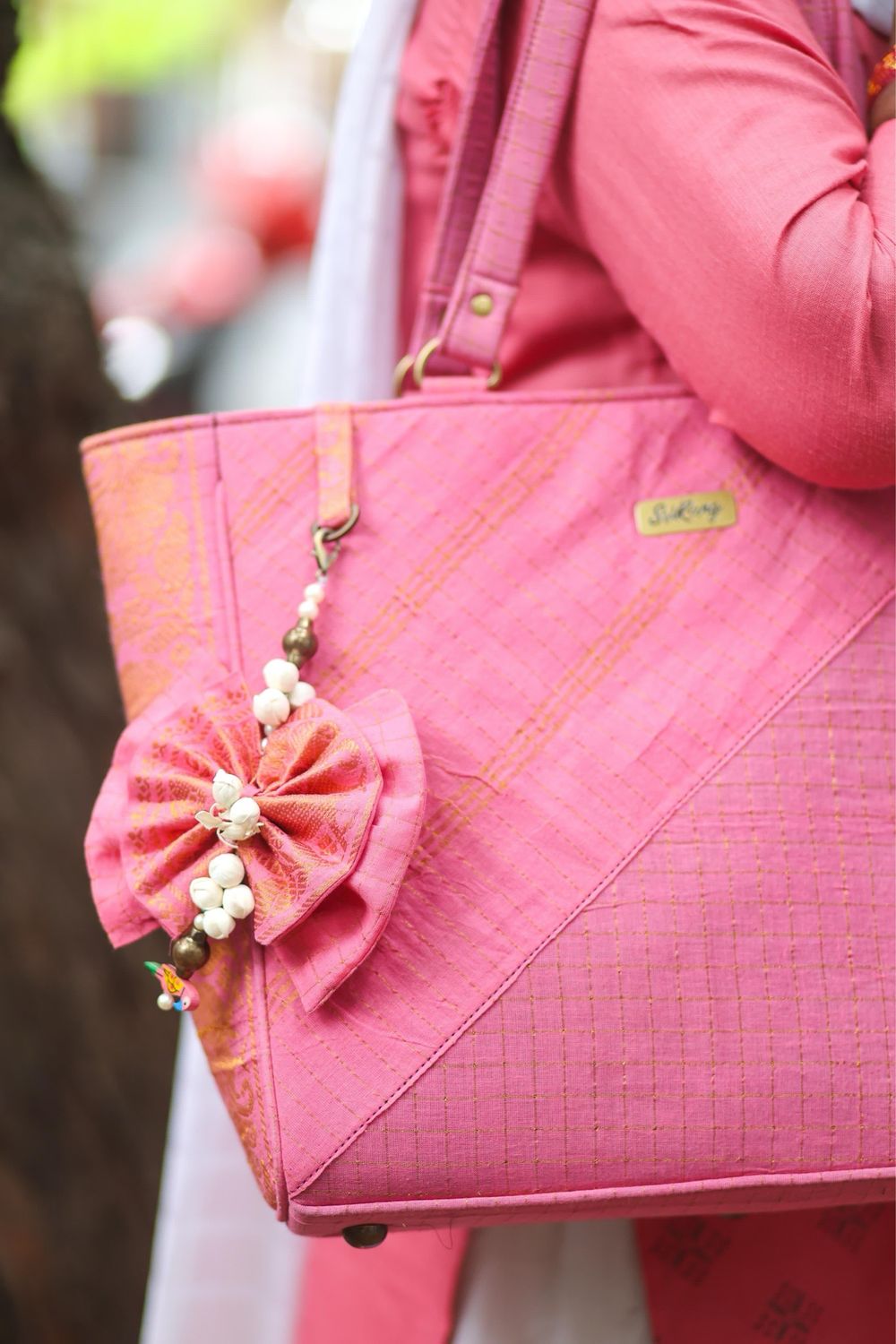 Pink Checks Sungudi