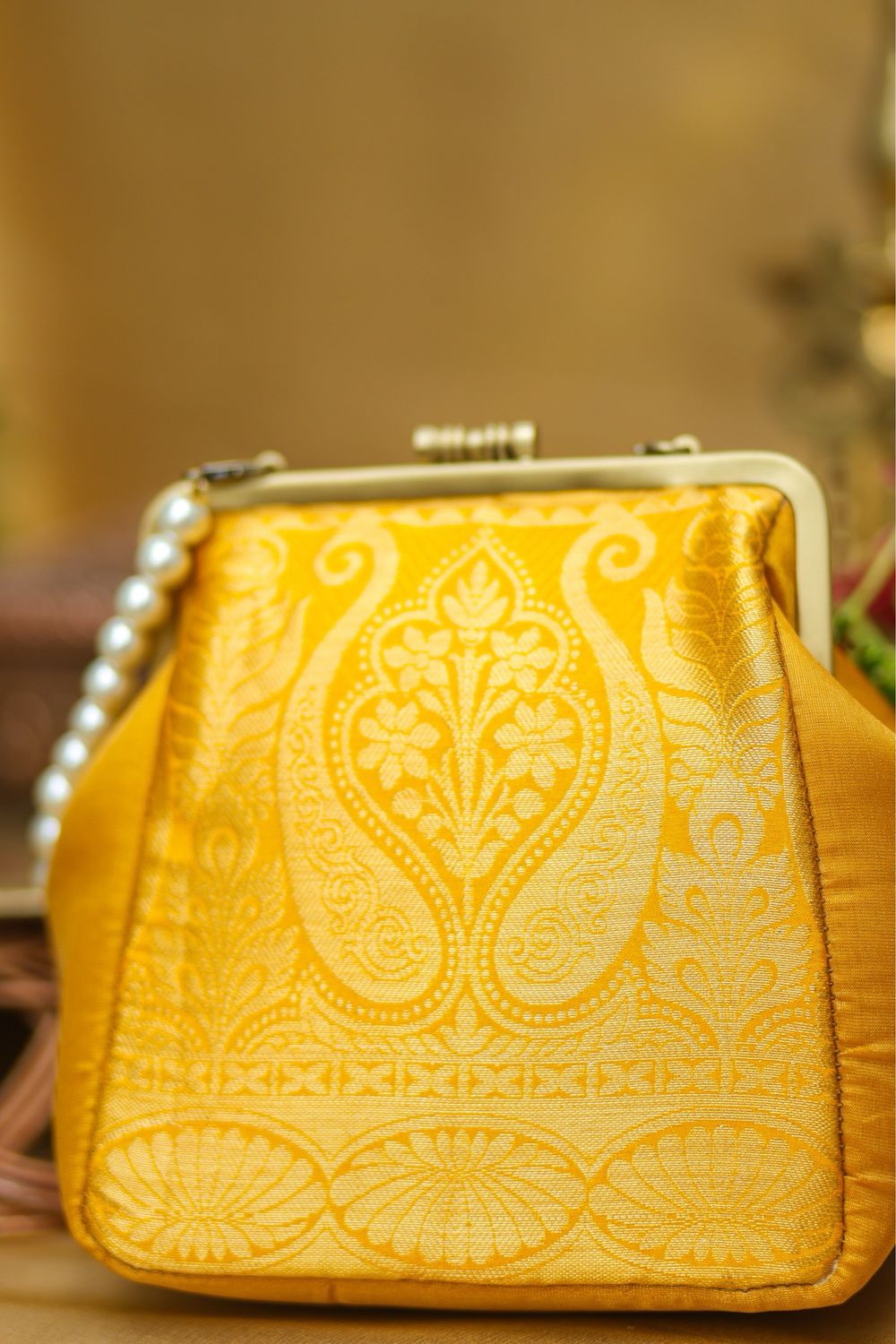 Yellow Tissue Small Damru