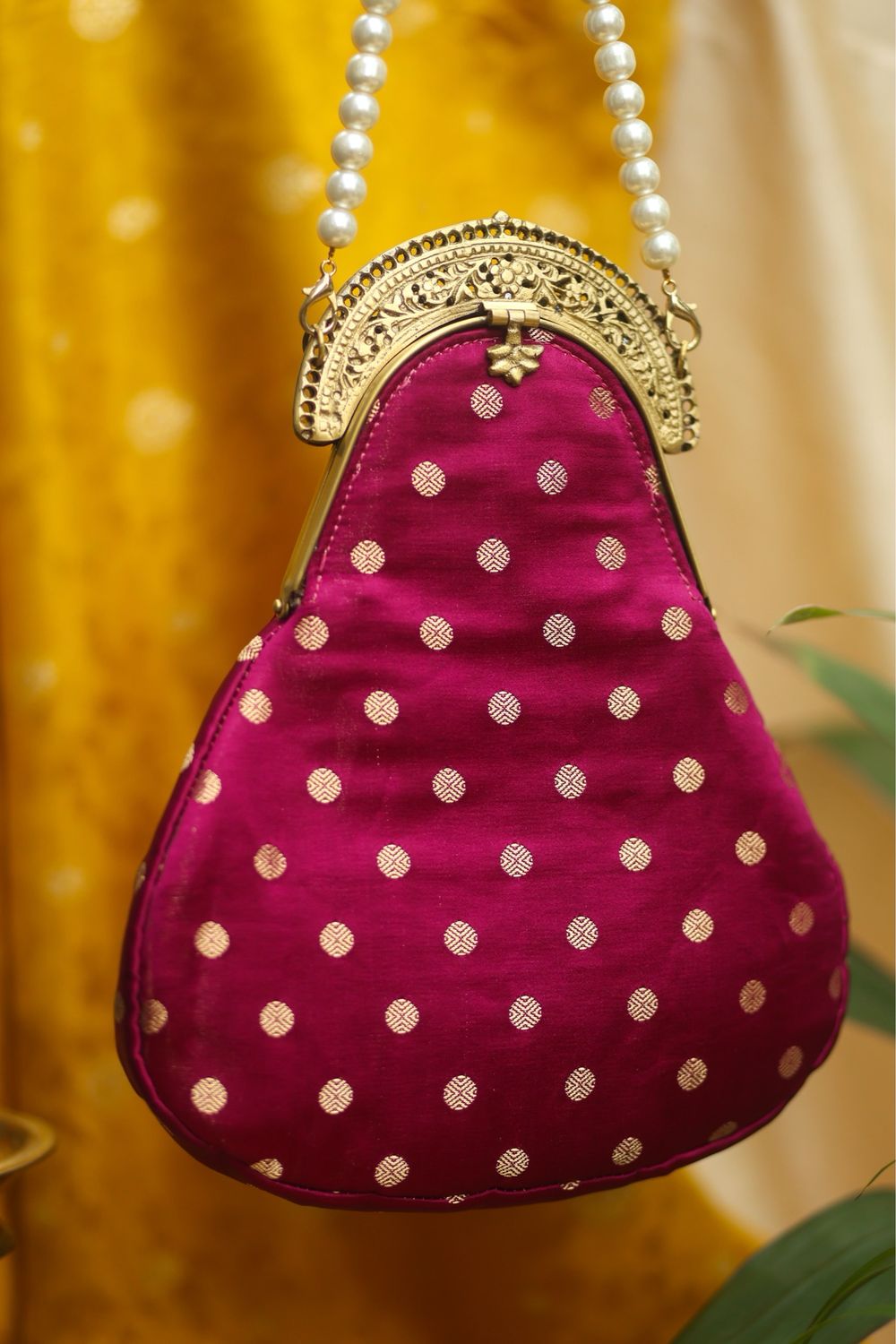 Burgundy Polka Nangai