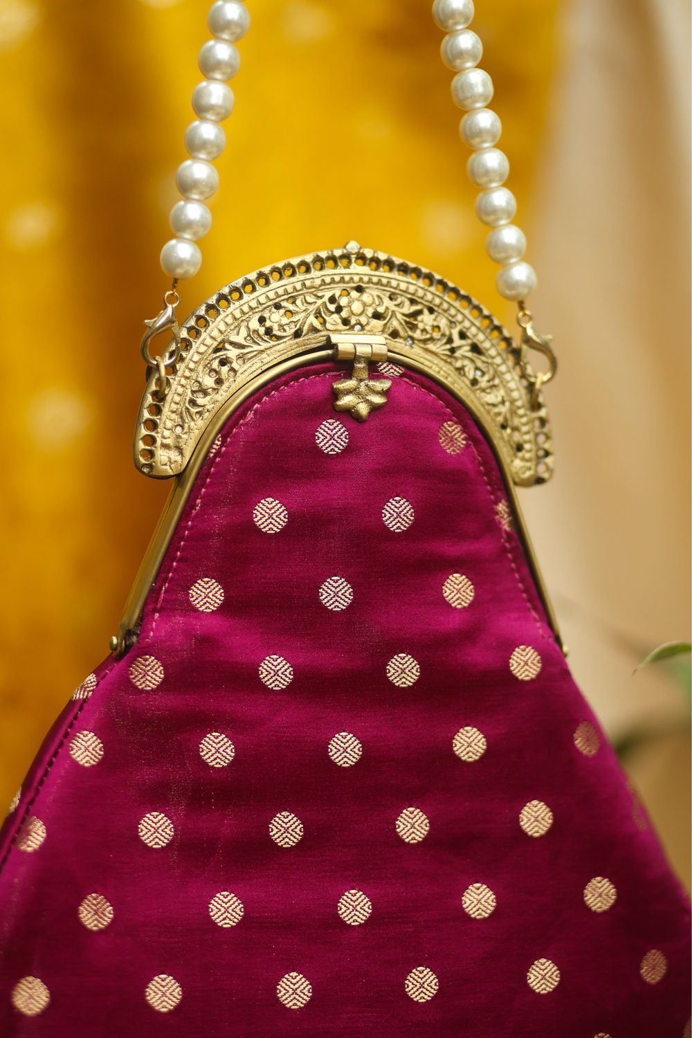 Burgundy Polka Nangai