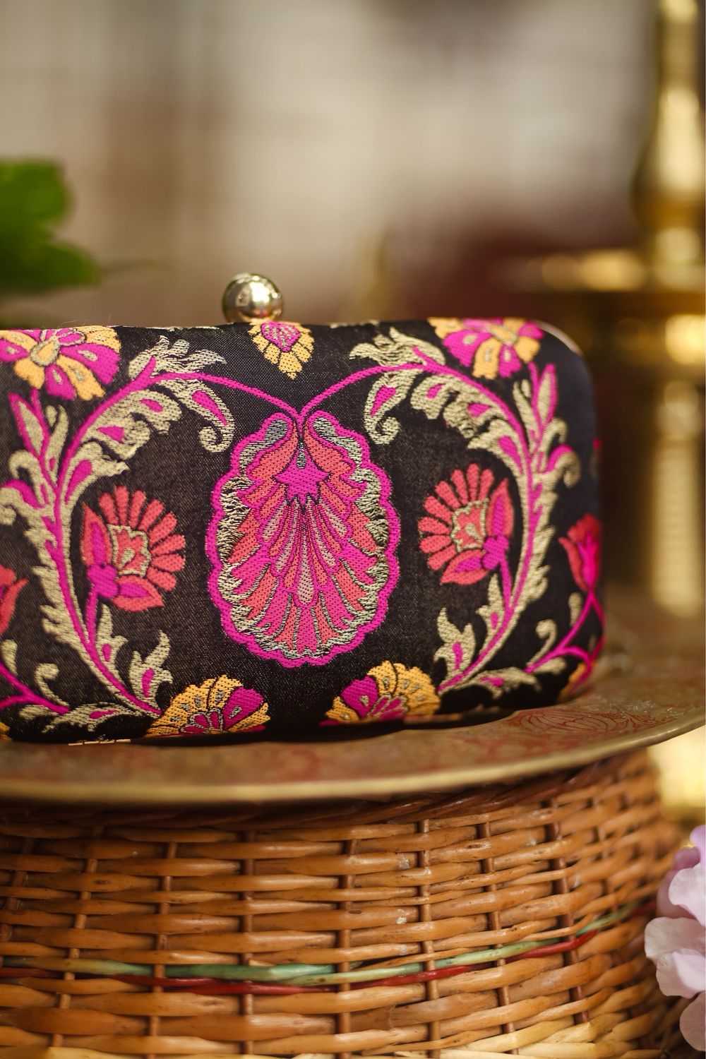 Black And Pink Flower