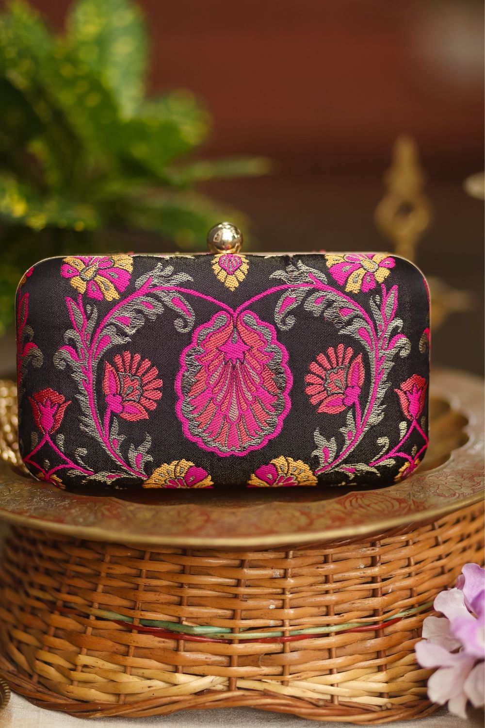 Black And Pink Flower