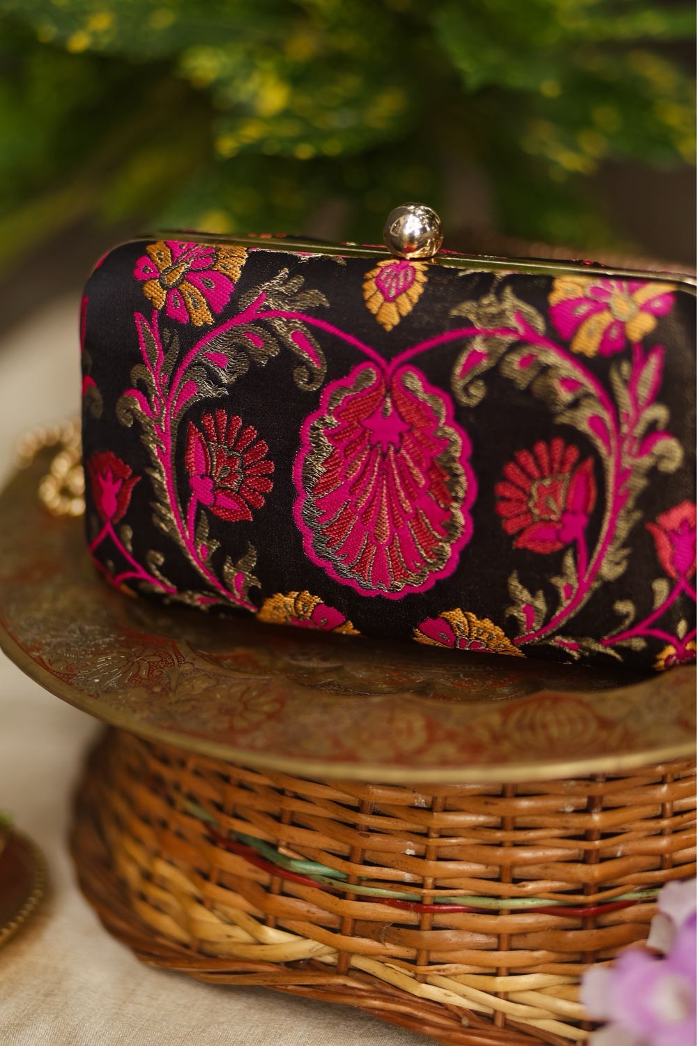 Black And Pink Flower