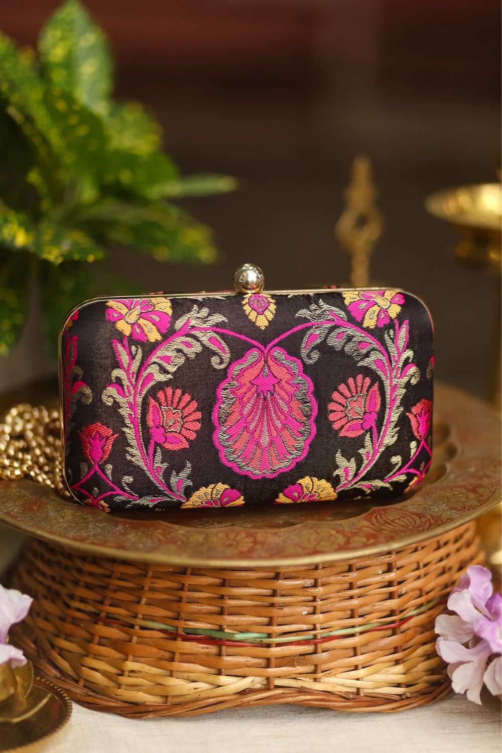 Black And Pink Flower