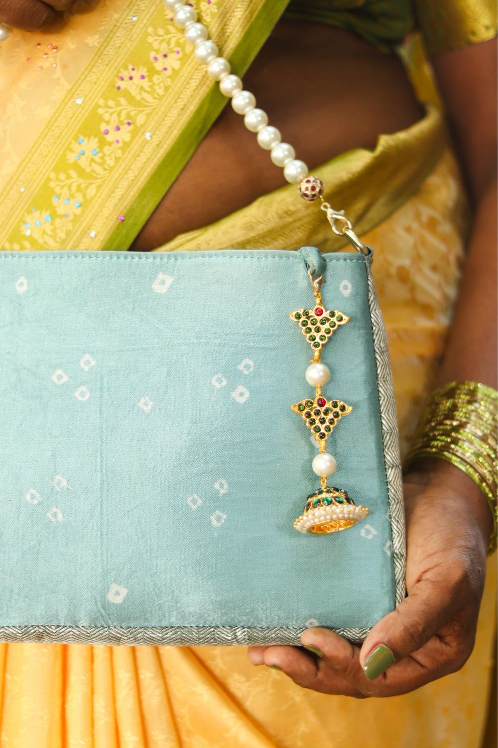 Mint Green Bandhini