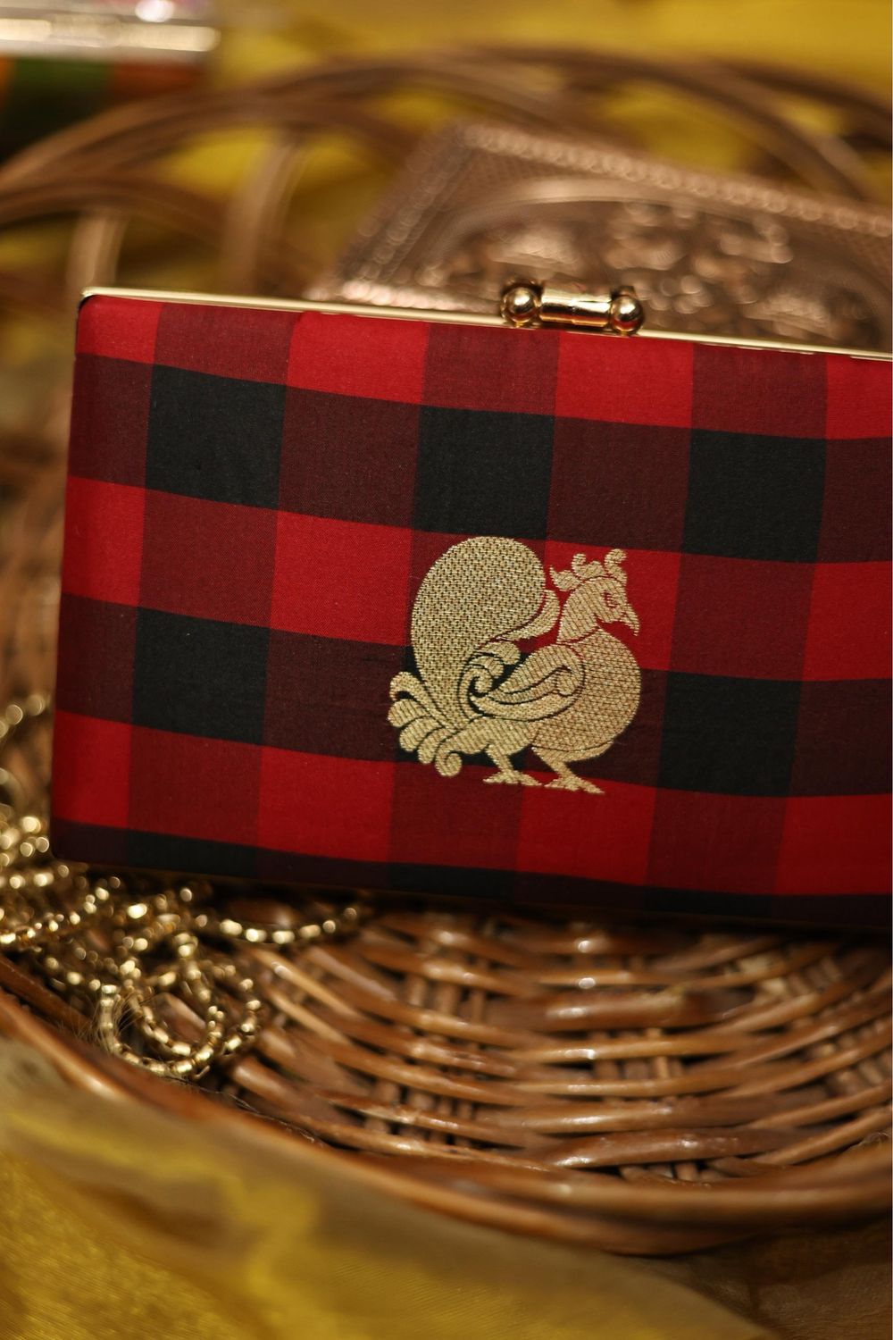 Red And Black Checks With Mayil