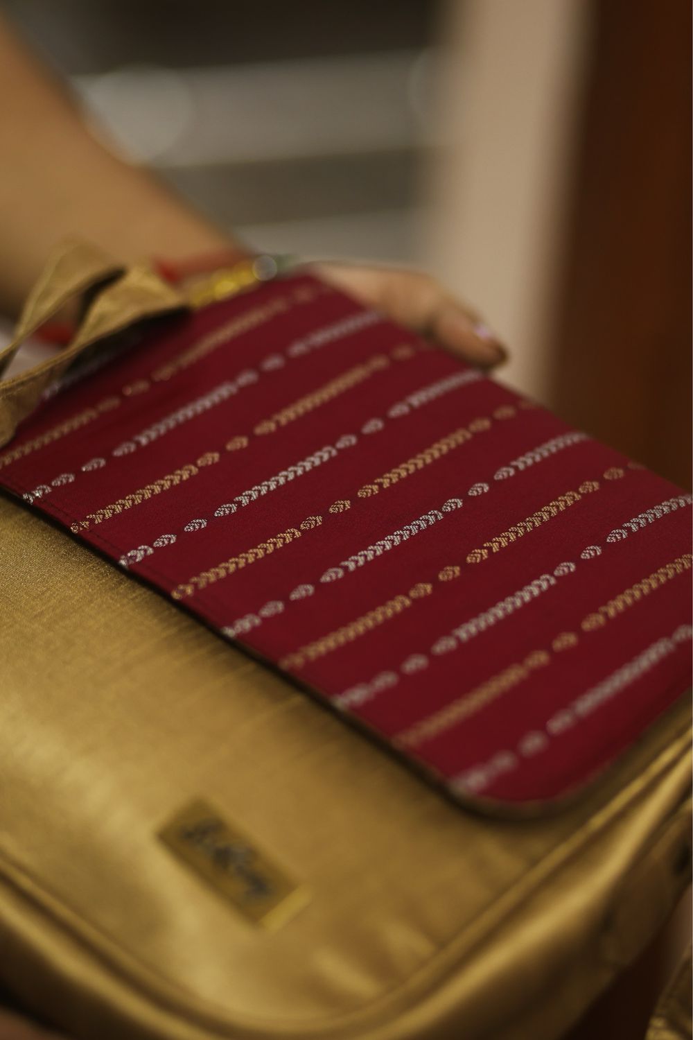 Gold And Maroon Padmini